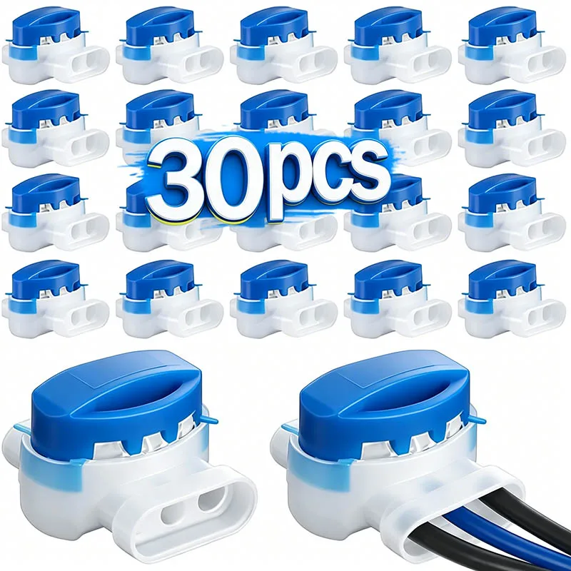 Cable Gland Waterproof - 30/1 個防水ケーブルクランプワイヤーコネクタ庭用自動芝刈り機 3 穴端子ブロックロボット芝刈り機コネクタ