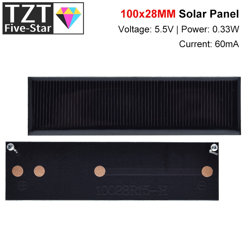 Jinko Solar Panel Cheetah - TZT 多結晶ソーラーパネル 5.5V 60mA 0.33W ポータブルミニ太陽電池