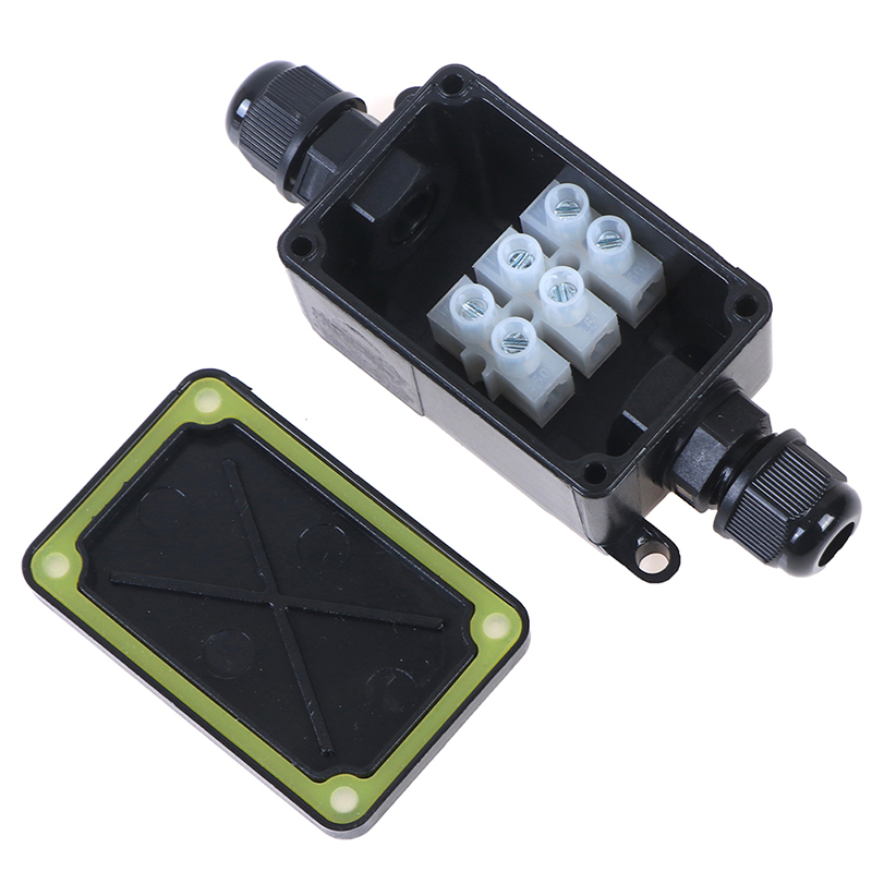 Cable Gland Waterproof - 2Way IP66屋外防水ケーブルコネクタジャンクションボックス（端子付き）450V·