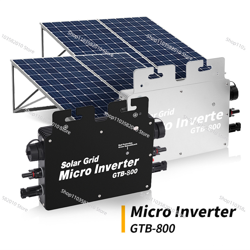 Grid Tie Micro Inverter - 800W PVソーラーマイクロインバーター、DC-AC出力110V/220VグリッドタイインバーターIP65、WiFi搭載、ソーラーシステム用