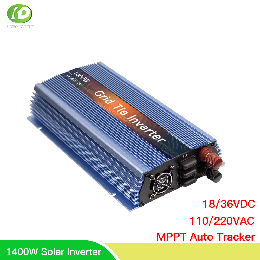 Grid Tie Micro Inverter - 18v 24v 36v 1400ワットソーラーインバータmpptマイクロインバータ純粋な正弦波inversorコンバータ110 220用36 60