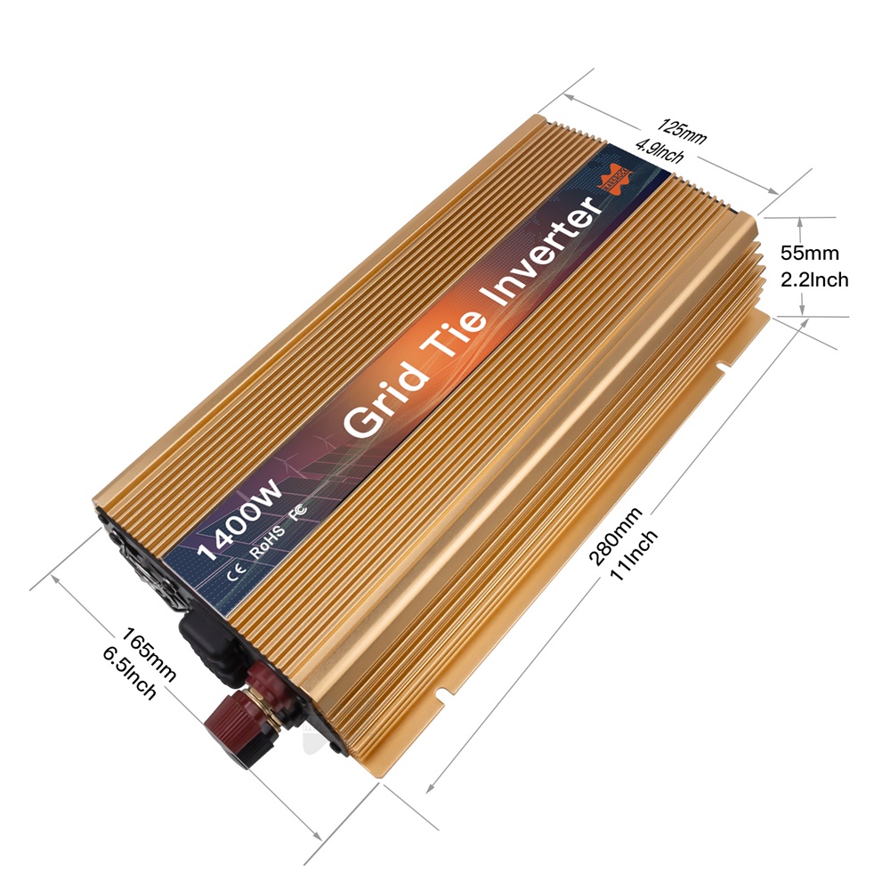 1000-1400W グリッドタイマイクロソーラーインバータ - Grid Tie Micro Inverter のレビューと価格