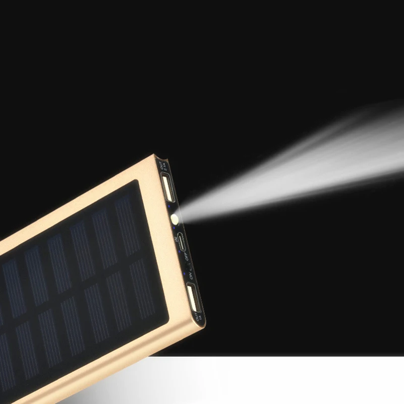 20000mAh ソーラーパワーバンク LED デジタルディ - Jinko Solar Panel Cheetah のレビューと価格