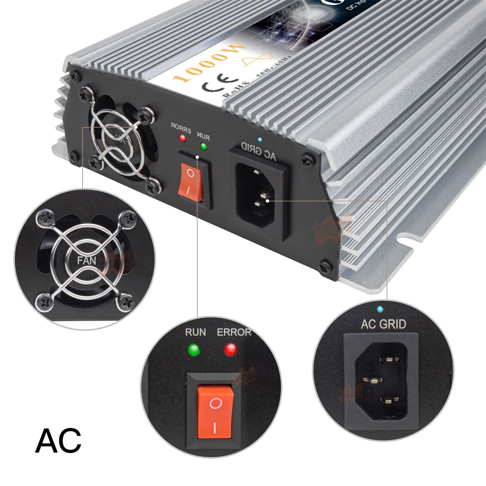 純粋な正弦波インバーター1000/1300W,1400-50 - Grid Tie Micro Inverter のレビューと価格