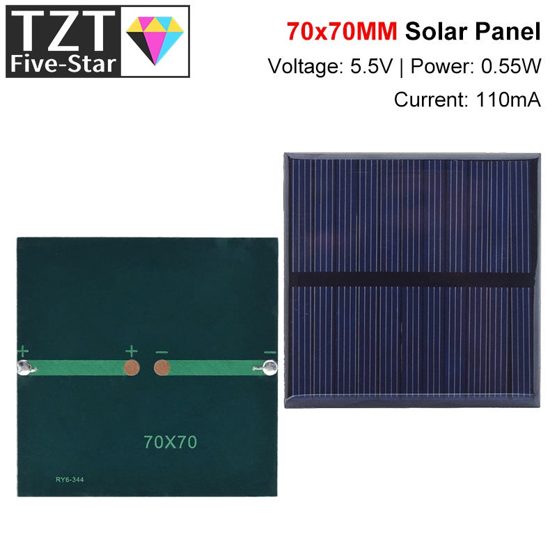 TZT 1/3 個 5.5V 110mA ソーラーパネル多結 - Jinko Solar Panel Cheetah のレビューと価格