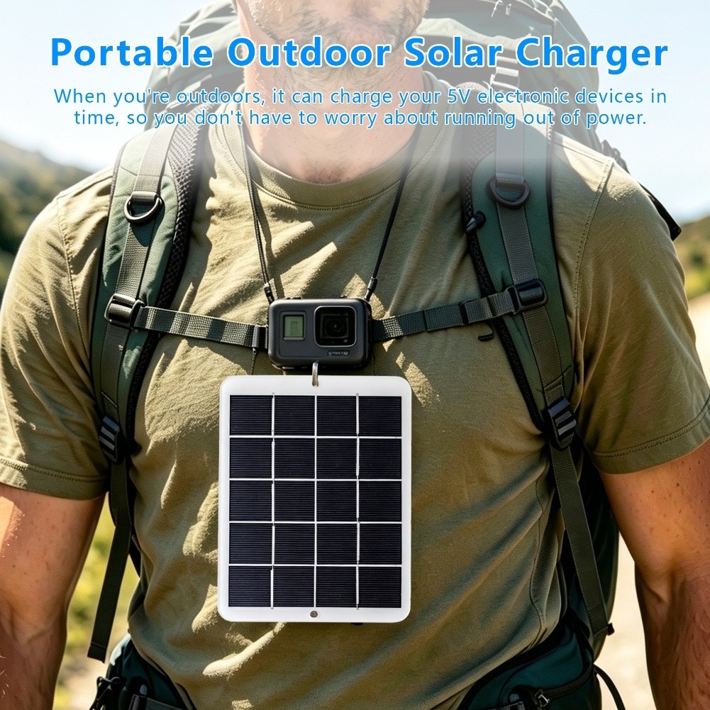 USBソーラーパネル 5V 3W出力、キャンプ、ハイキング、 - Jinko Solar Panel Cheetah のレビューと価格
