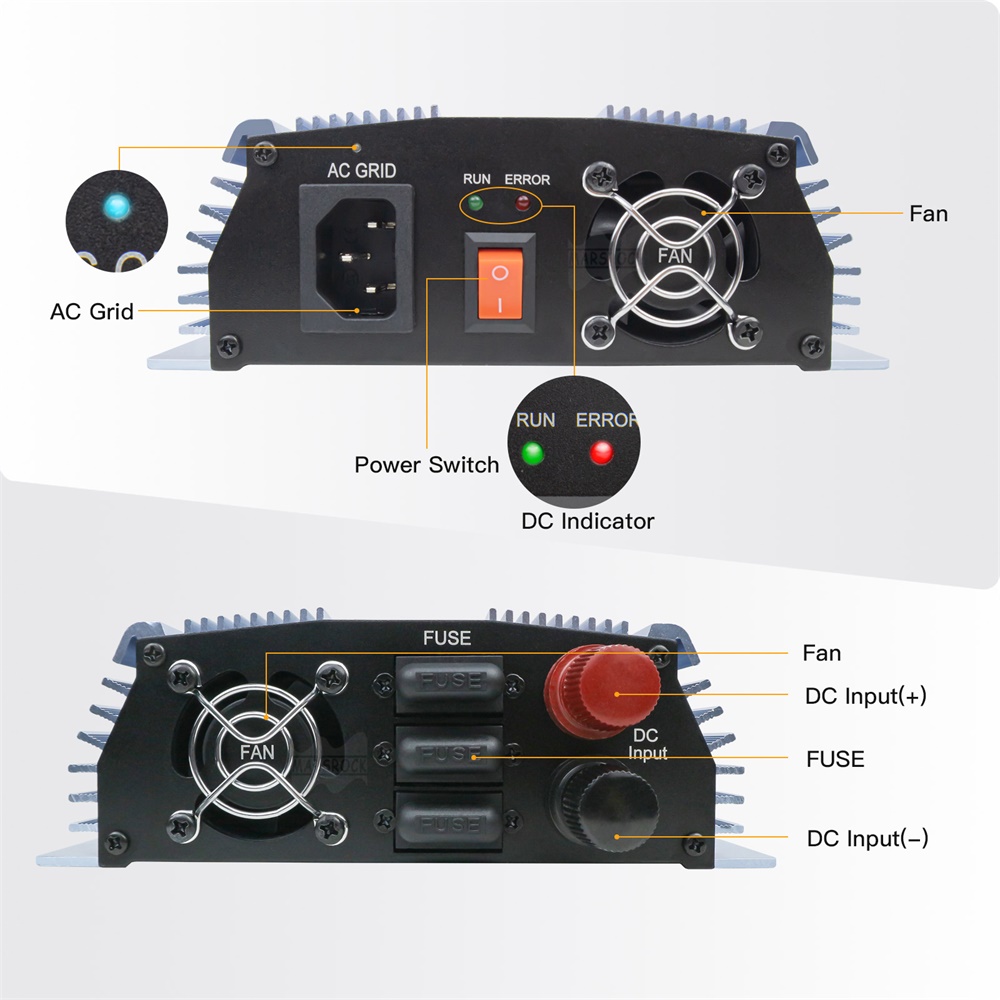 18v 24v 36v 1400ワットソーラーインバータmp - Grid Tie Micro Inverter のレビューと価格